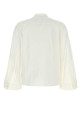 White stretch poplin shirt White TORY BURCH (180926)