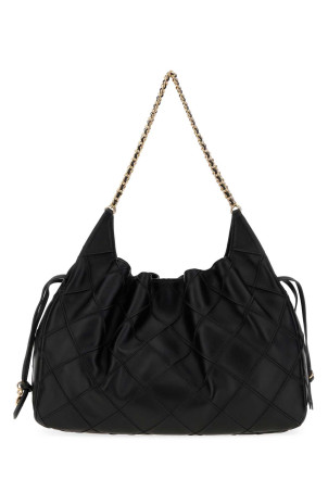 Black nappa leather large Fleming shopping bag TORY BURCH (182890)