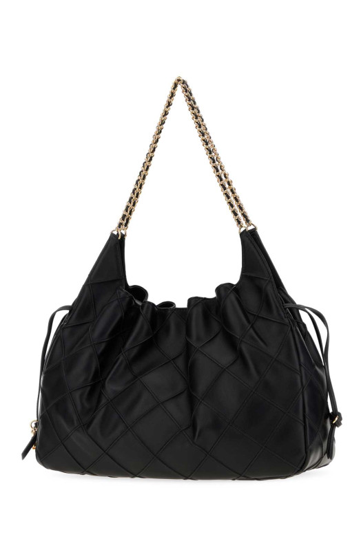 Black nappa leather large Fleming shopping bag TORY BURCH (182890)