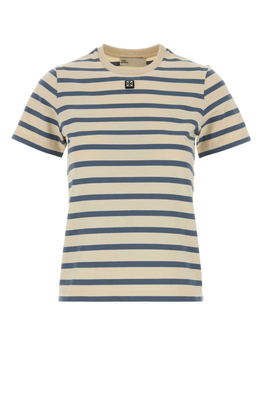 Embroidered cotton t-shirt TORY BURCH (183695)