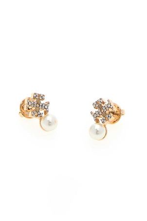 Gold metal Moondance earrings TORY BURCH (184422)