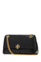 Black leather small Charlie shoulder bag TORY BURCH (185829)