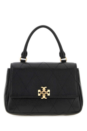 Black leather mini Charlie handbag TORY BURCH (186032)
