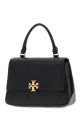 Black leather mini Charlie handbag TORY BURCH (186032)