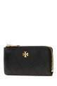 Black leather Charlie card holder TORY BURCH (186054)