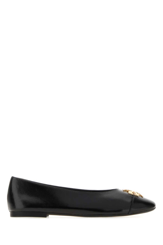 Black leather Charlie ballerinas Black TORY BURCH (187711)