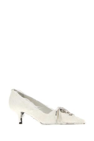 Embellished satin pumps Black PRADA (1I615OFA055C1Q)