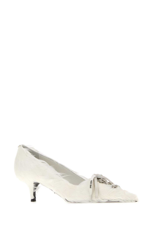 Embellished satin pumps Black PRADA (1I615OFA055C1Q)