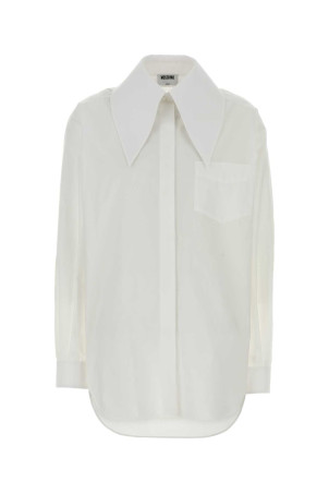 White poplin shirt MOSCHINO (262D02055431)