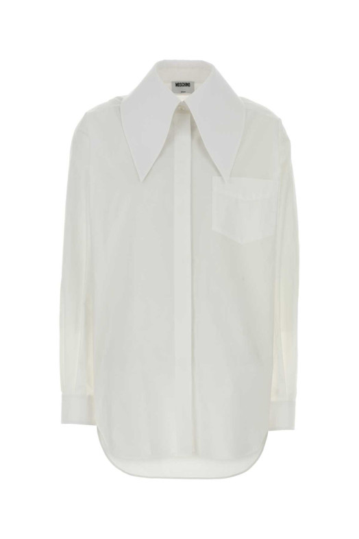 White poplin shirt MOSCHINO (262D02055431)