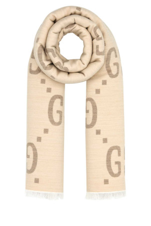 Embroidered wool blend scarf GUCCI (4955924G350)
