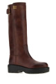 Brown leather boots MIU MIU (5W767EF0555OD)