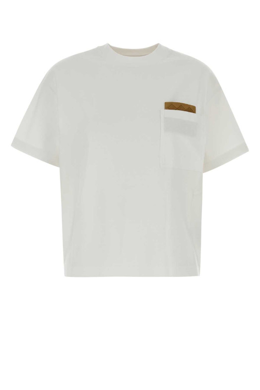 White cotton t-shirt BOTTEGA VENETA (838925V4N50)