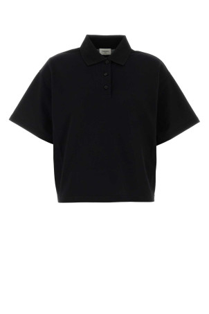 Black piquet polo shirt Black SAINT LAURENT (841963Y37HC)