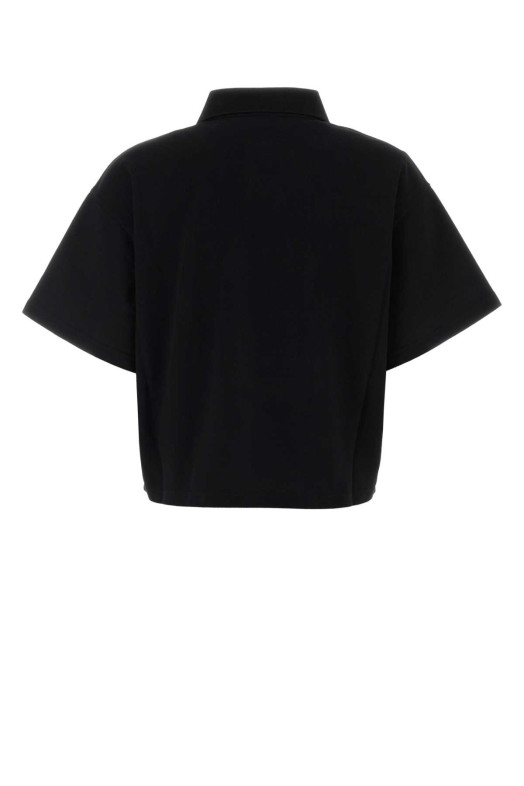 Black piquet polo shirt Black SAINT LAURENT (841963Y37HC)