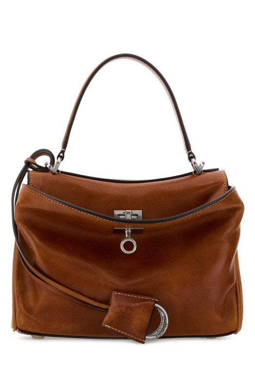 Caramel leather mini Rodeo handbag BALENCIAGA (8437122ABP7)