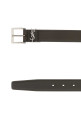 Dark brown leather belt SAINT LAURENT (864585BOO0E)