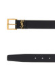 Black leather belt Black SAINT LAURENT (864585BOO0W)