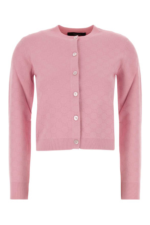 Pink knit cardigan GUCCI (864991XKFHU)