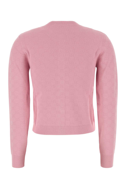 Pink knit cardigan GUCCI (864991XKFHU)