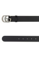 Black leather belt Black GUCCI (874724AAGYT)