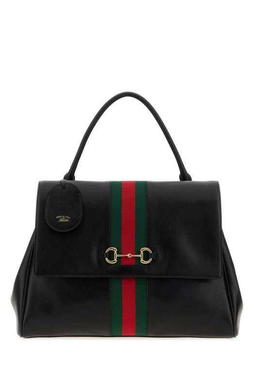 Black leather large Paparazzo handbag GUCCI (875019AAGIQ)
