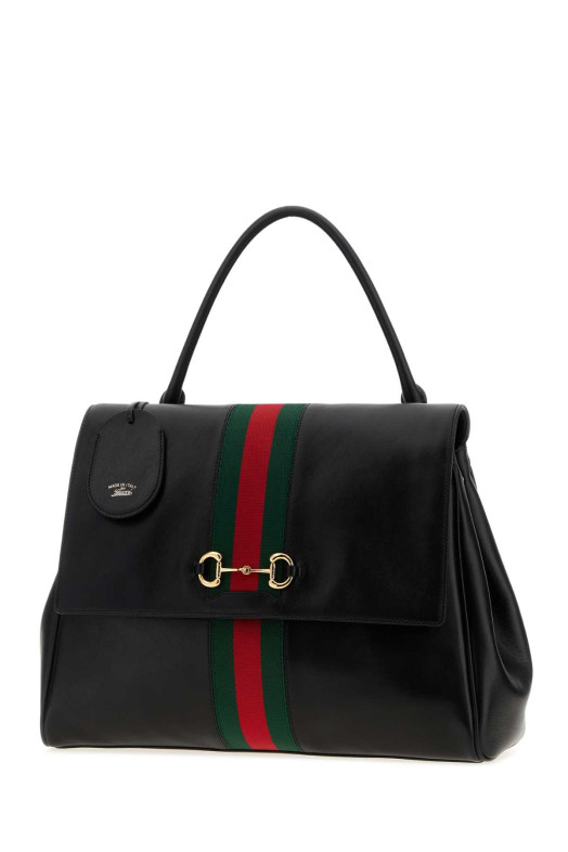 Black leather large Paparazzo handbag GUCCI (875019AAGIQ)