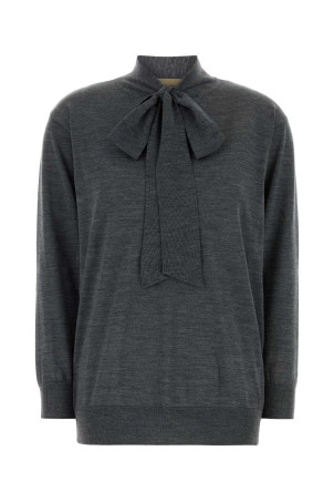 Dark grey wool oversize sweater VALENTINO GARAVANI (9B0KC77GAJH)
