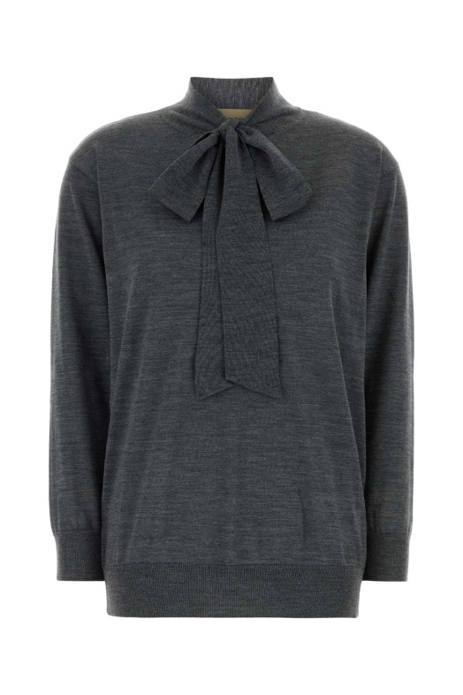 Dark grey wool oversize sweater VALENTINO GARAVANI (9B0KC77GAJH)