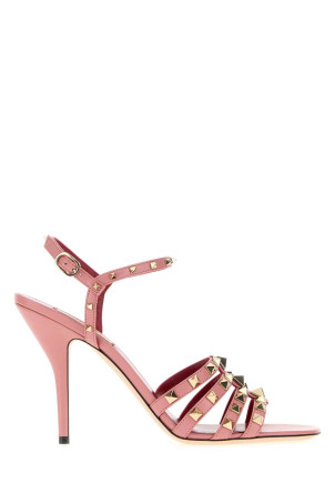 Pink leather Rockstud sandals VALENTINO GARAVANI (9W2S0PV5JDW)