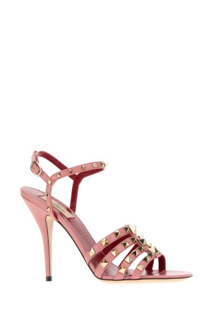 Pink leather Rockstud sandals VALENTINO GARAVANI (9W2S0PV5JDW)
