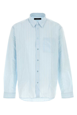 Light blue cupro blend shirt GUCCI (A003FSZAVME)