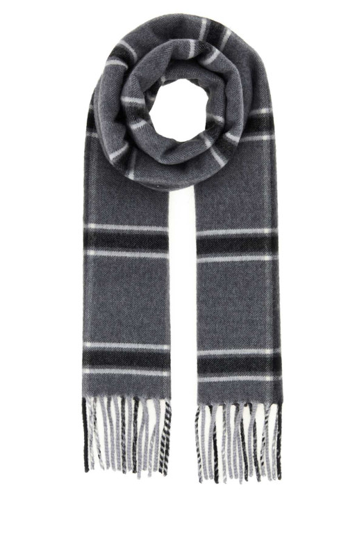 Embroidered wool scarf GUCCI (A005HH4GAKX)