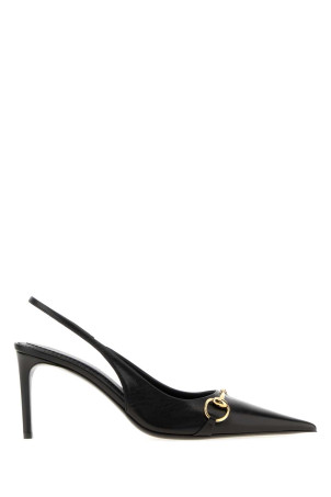 Black leather Donna pumps Black GUCCI (A0068PAAF0M)