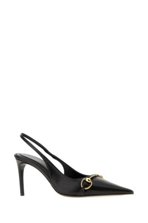 Black leather Donna pumps Black GUCCI (A0068PAAF0M)