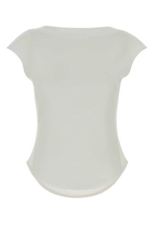 White cotton blend top ALAIA (AA9I0021J095C)