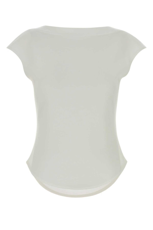 White cotton blend top ALAIA (AA9I0021J095C)