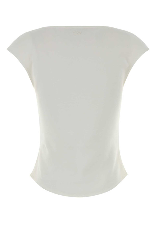 White cotton blend top ALAIA (AA9I0021J095C)