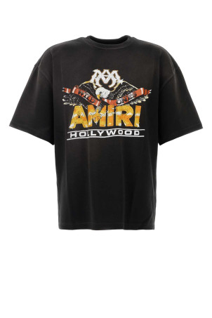 Black cotton oversize t-shirt Black AMIRI (AMTOJR1200)