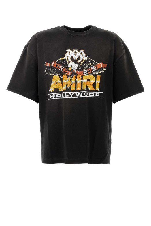 Black cotton oversize t-shirt Black AMIRI (AMTOJR1200)