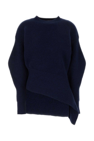 Melange blue stretch wool blend sweater GIVENCHY (BW90XA4ZVV)