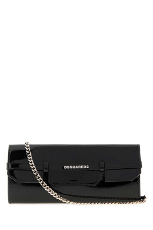 Black leather crossbody bag DSQUARED (CLW005102500001)
