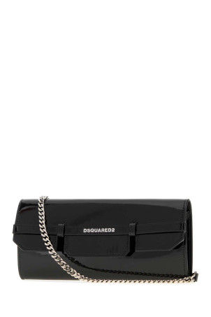 Black leather crossbody bag DSQUARED (CLW005102500001)