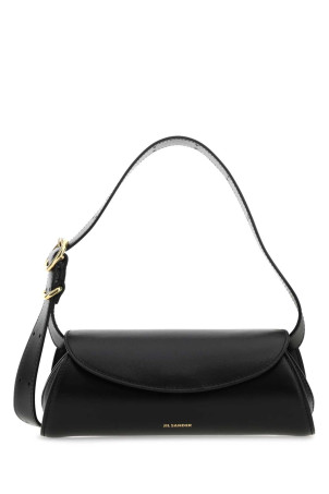 Black leather small Cannolo shoulder bag JIL SANDER (J08WD0008P4840)