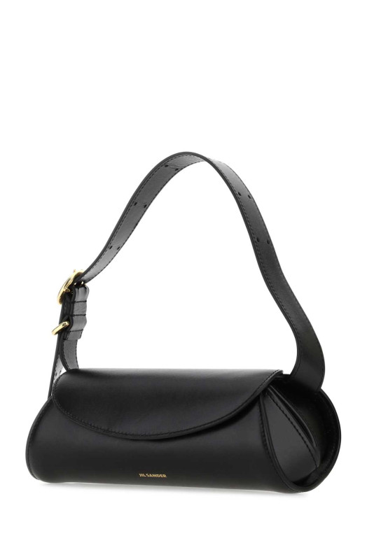 Black leather small Cannolo shoulder bag JIL SANDER (J08WD0008P4840)