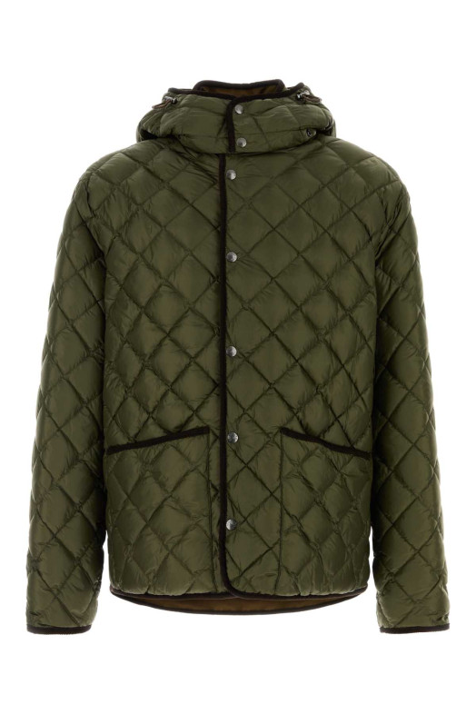 Olive green polyester Venserre reversible down jacket Brown MONCLER (L20911A00140597XQ)