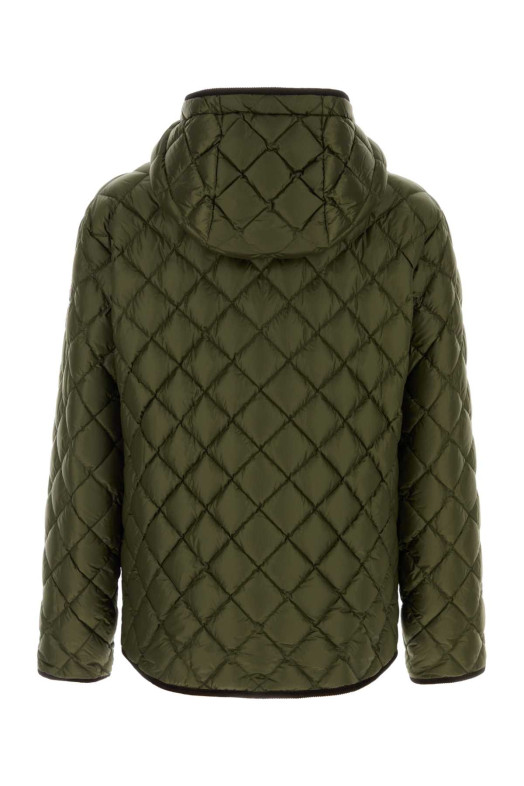 Olive green polyester Venserre reversible down jacket Brown MONCLER (L20911A00140597XQ)