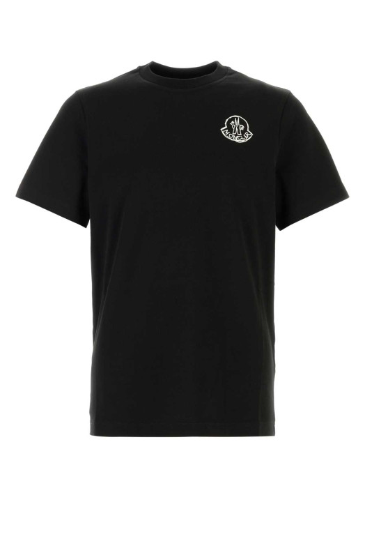 Black cotton t-shirt Black MONCLER (L20918C0002589AUG)
