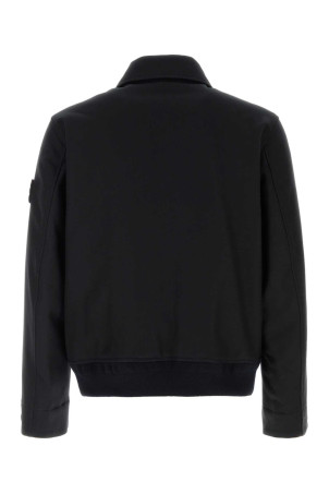 Black wool blend jacket Black STONE ISLAND (L2S154100017S0F24)