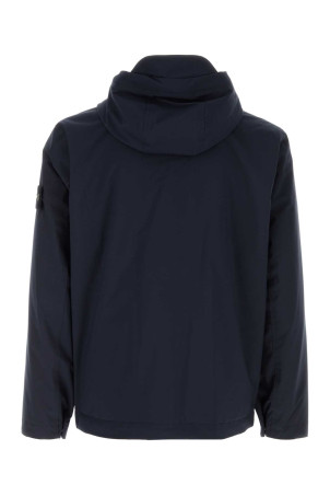 Midnight blue stretch polyester jacket Black STONE ISLAND (L2S154100108S0A27)